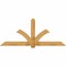 Ekena Millwork Redmond Rough Sawn Timber Gable Bracket, Western Red Cedar, 96"W x 40"H x 6"D x 6"F, 10/12 Pitch GBW096X40X0606RED00RWR - alternate 1